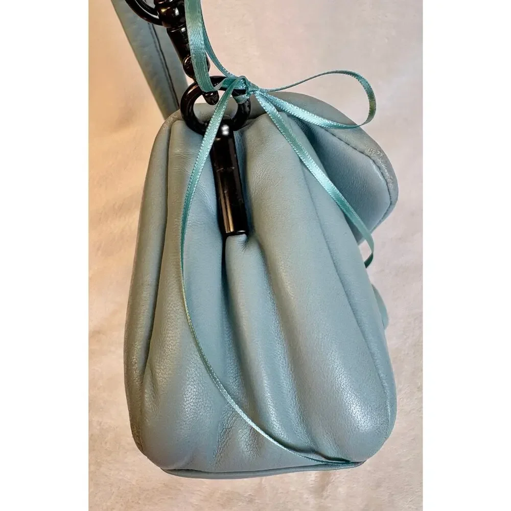 Coach Pillow Tabby Shoulder Bag 26 in Aqua Leather